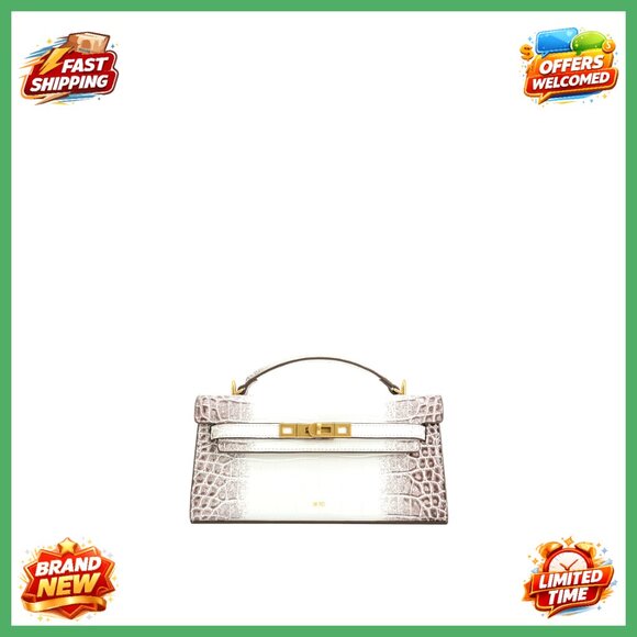 Top Handle Bag Vegan Leather Croc Embossed Minimal Chic Crossbody Adjustable
